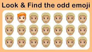 No142 Look and Find the Odd Emoji4 | How Good Are Your Eyes | Emoji Image Game