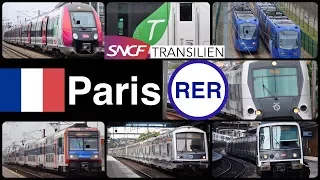 Paris RER & Transilien [39 Departure & Pass videos!]