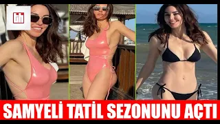 Defne Samyeli Bikini ve Mayolu Pozları Sosyal Medyada Dikkat Çekti !