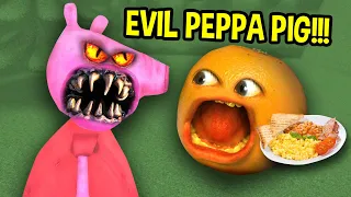 PEPPA PIG turns into a DEMON when I steal her food!!! | Hungry Pig (Roblox)