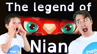 Chinese Monster Story | The Legend of Nian | Spooky Stories by Papa Joel's English