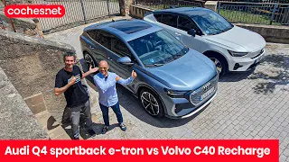 Audi Q4 Sportback e-tron vs Volvo C40 Recharge | Prueba / Test / Review en español | coches.net