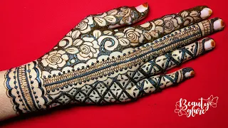 Beautiful Gloves Mehndi Design | Latest Mehendi Design | Floral Henna Design 2024 | @beautyglare