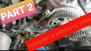 HOW TO REPLACE Waterpump & Timing Belt Part 2 | 2006 Acura TL