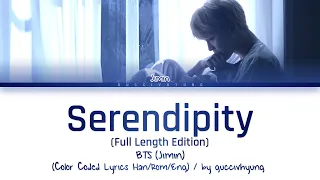 BTS (Jimin) - Serendipity [Full Length Edition] (Color Coded Lyrics Han/Rom/Eng)