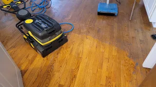 Dirty to Clean Hardwood Floor Transformation (Before and After) 🔆 10 Years of Wax Buildup