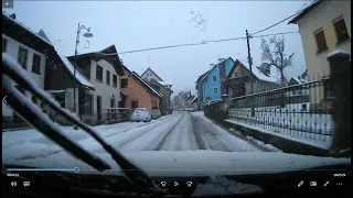 Camporosso In Valcanale (Tarvisio) sotto la neve | Video realizzato con  Dash Cam il 13 aprile 2023