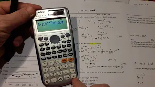 eksponencijalna jednadžba na kalkulator casio fx-991ES  srebrni za maturu DM-2022. A i B razina