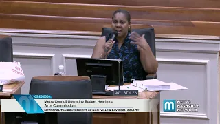 05/23/24 Metro Council Operating Budget Hearings: Arts Commission
