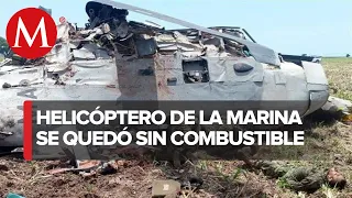 Tras captura de Caro Quintero, helicóptero de la Marina cayó por falta de combustible