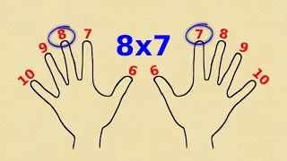 🤯Cómo MULTIPLICAR con LOS DEDOS🤞| TRUCAZO para NUNCA olvidar las TABLAS de MULTIPLICAR