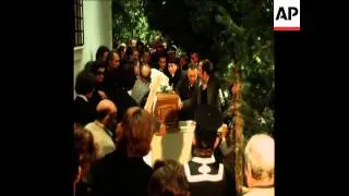 SYND 20 3 75 THE FUNERAL OF ARISTOTLE ONASSIS