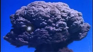 US Nuclear test "MET", during Operation Teapot, at Frenchman Flats in Nye County ...HD Stock Footage