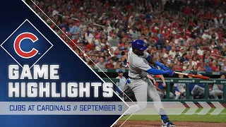 Cubs vs. Cardinals Game Highlights | 9/3/22