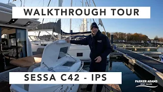 Walkthrough Yacht Tour on this stunning Sessa C42, similar boat to Fairline, Princess and Sunseeker