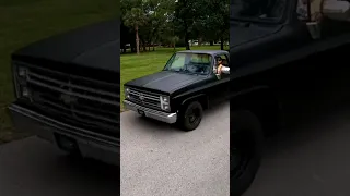 Chevrolet Square Body Pickup Truck #Chevrolet #squarebody #carshow #youtubeshorts #carshorts