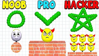 Draw To Smash — NOOB vs PRO vs HACKER