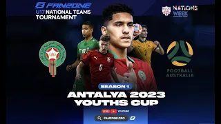 REPLAY ⏪  Morocco vs Australia on 13.2.2023 - U17 Antalya Cup (المغرب - أستراليا)
