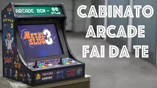 Come Costruire un Arcade Box Cabinato - Retrogaming con Raspberry - Fai Da Te ft. Mattley