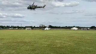 How to arrive at a show! Harborough at war 2022. Westland Scout. Helicopter