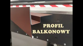 Profil balkonowy z blachy obróbki blacharskie balkonu Opierzenie tarasu lub balkonów