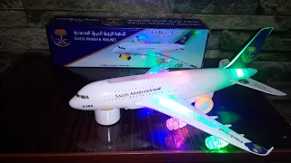 electric air bus | electric aero plane with light and music | toys and unboxing | aero plane toys