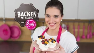 Rezept für Mini Pavlova | Backen mit Globus & Sallys Welt #6