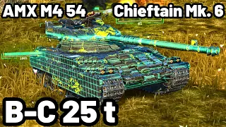 B-C 25 t Runner, AMX M4 54 & Chieftain Mk. 6 | WOT Blitz Pro Replays