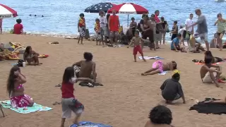Flash Mob Tahitian Dance on Kaanapali Beach, Maui, Hawaii with Te Tiare Patitifa [OFFICIAL]