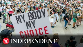 Watch again: Protests outside Texas court over anti-abortion hearing