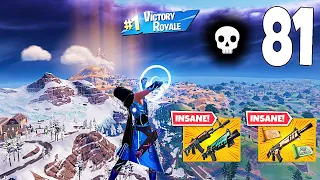 81 Elimination Solo Vs Squads "Zero Build" Gameplay Wins (Fortnite chapter 5)