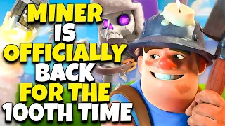 Miner Control is *ACTUALLY* BACK ON G 😱 - Clash Royale