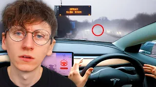 Is UK Tesla Autopilot Still BAD in 2022? (BAD WEATHER TEST)