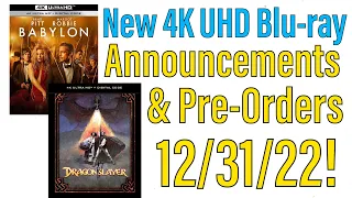 New 4K UHD Blu-ray Pre-Orders & Announcements for 12/31/22!