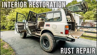 80 Series Land Cruiser Interior Restoration & Fender well Rust repair
