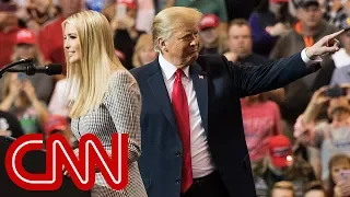 President Donald Trump's awkward rally moment with Ivanka