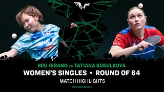 Miu Hirano vs Tatiana Kukulkova | WS R64 | Saudi Smash 2024