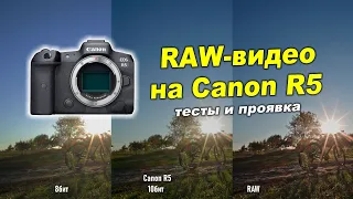 RAW-видео на Canon EOS R5 против 8-10 бит: тесты и сравнения.