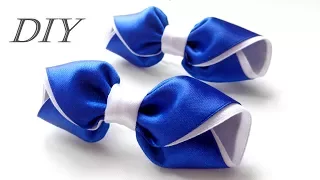 Бантики из атласных лент своими руками Канзаши МК/ Satin ribbon bow/ Laço de fitas/ Ola ameS DIY