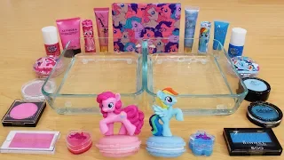 Pink vs Blue - Mixing Makeup Eyeshadow Into Slime Special Series 162 Satisfying Slime Video