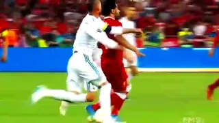 Salah injury vs Sergio Ramos