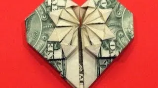 Origami Dollar Heart & Star Tutorial - How to make a Dollar heart with star