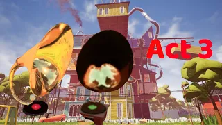 How to get the gramophones and globe in hello neighbor act 3!