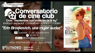 Conversatorio de Cine Club "Erin Brockovich, una mujer audaz"  #BibliotecasUtadeo #CineClub