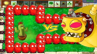 PVZ HACK | Plants Vs Zombies | 999 Cactus Vs Giga-Gargantuar Dr.Zomboss All Zombies