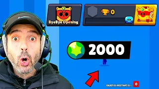 mon dernier PIGEONAGE de 2000 GEMMES sur un nouveau OMEGA COMPTE 0 TR 🥺 (brawl stars pack opening)