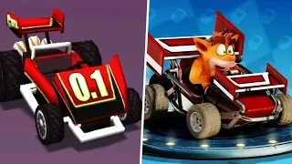 CTR: Nitro-Fueled & Crash Tag Team Racing Comparison | Skins & Karts