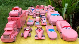 Clean up muddy minicars & disney pixar car convoys! Play in the garden