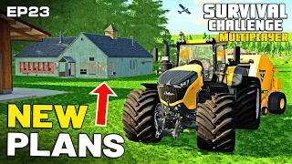 NEW PLANS FOR THE LAND EXPANSION! | Survival Challenge Multiplayer | FS22 - Episode 23