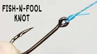 I use this fishing knot in all fishing competitions. fish n fool knot. 4k video